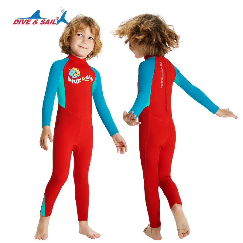 Kids Full Body Swimsuit Stinger Suit UV Protection UPF50+ Rash Guard One-piece Bodysuit Sunsuit Beachwear Rashguards Long Sleeve