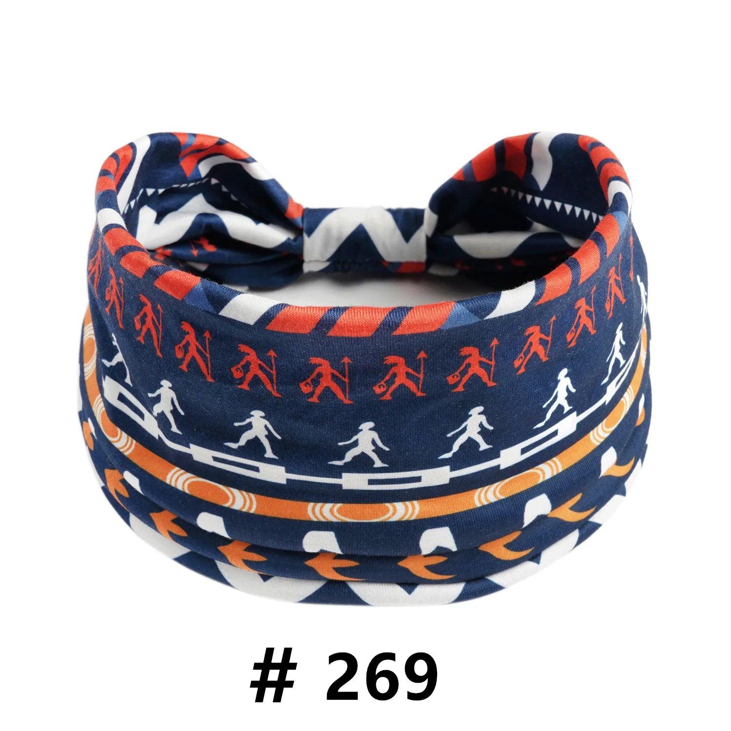 Boho African Headbands for Women Wide Cotton Turban Headwrap  Knot Elastic Hairbands Bandeau Sport Workout Yoga Hair Accessories