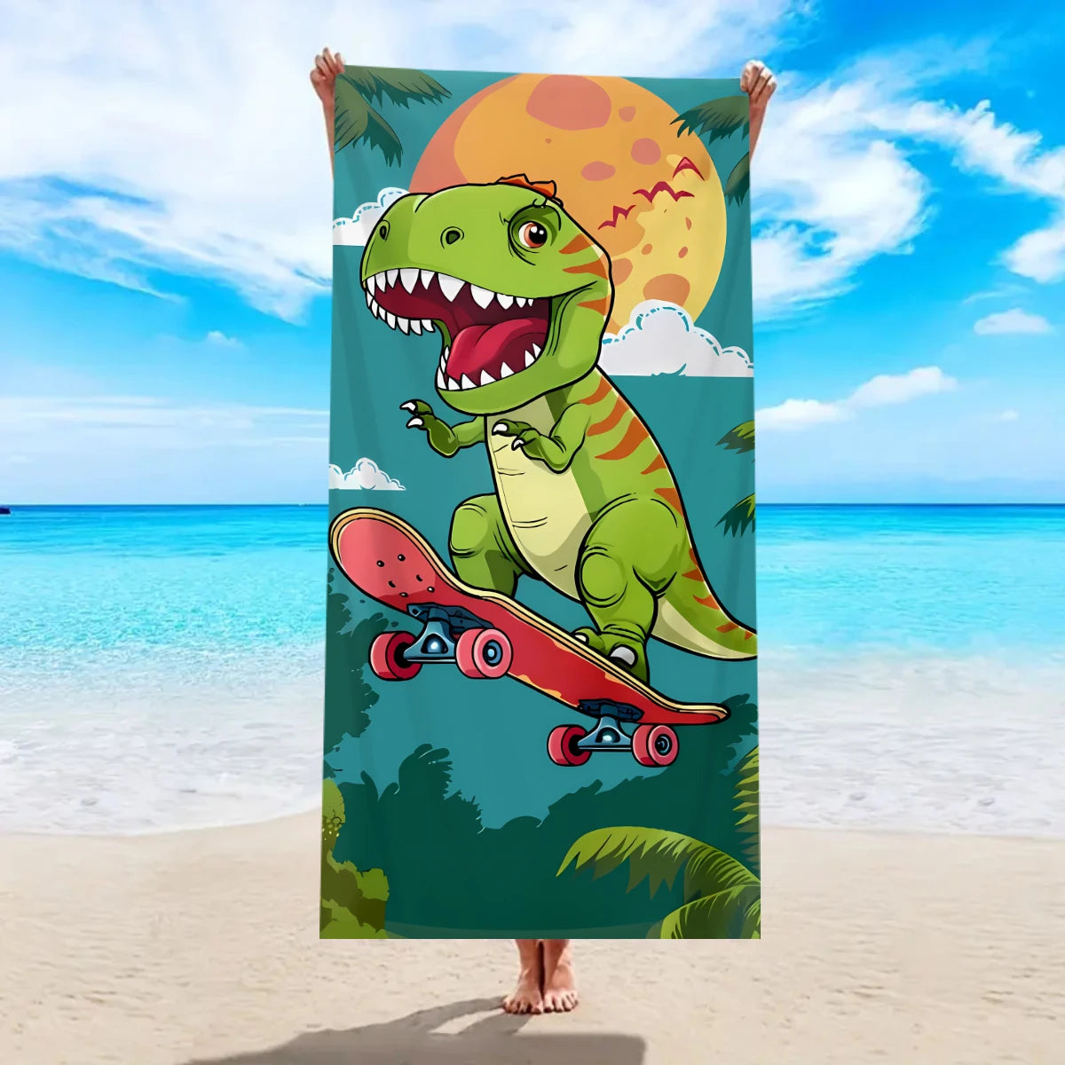 1pc Dolphin Octopus Animal Large Beach Towel, Quick drying Water absorbing Beach Towel, Swimming, Vacation, Camping Beach Towel