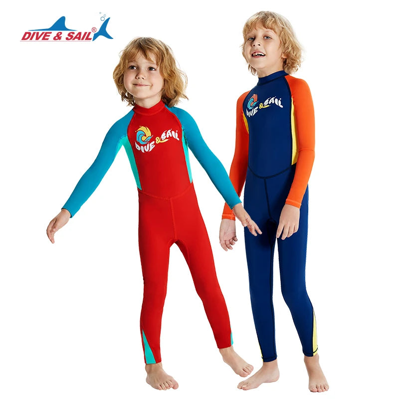 Boys/Girls UV Protection UPF50+ Swimwear Full Body Stinger Swimsuit Chlorine Resistant Bathing Suit One-piece Rash Guard