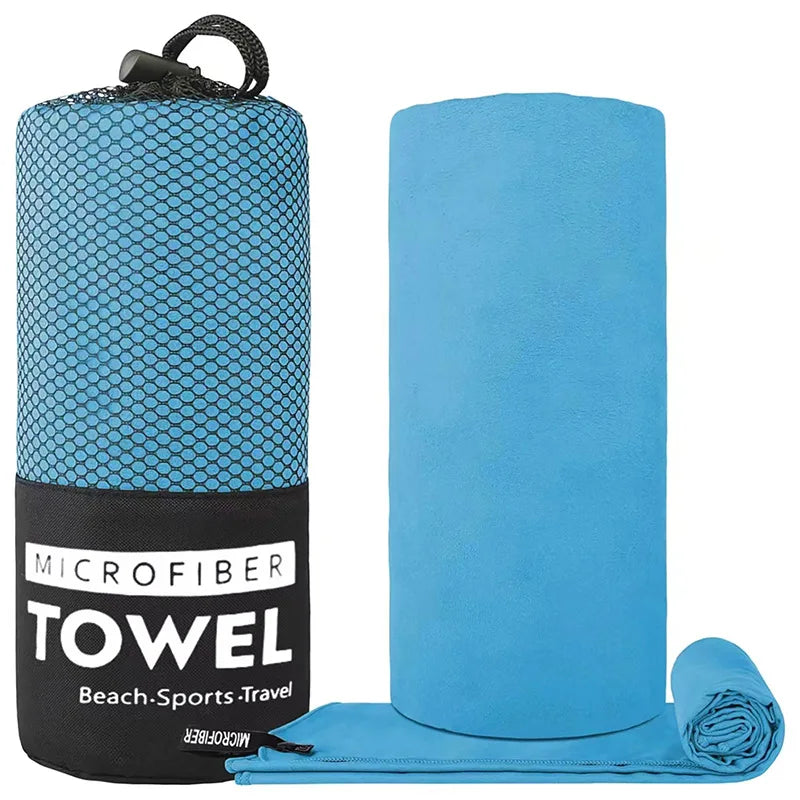 New Microfiber Towel Sports Quick Dry Super Absorbent Camping Towel Ultra Soft Lightweight Gym Swimming Yoga Beach Towel