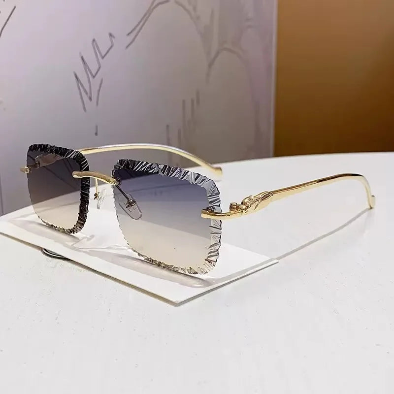 1pc European Men's and Women's Box Fashion Sunglasses for Summer Sunshade, Sunscreen, UV Protection, Sports Glasses Frame for St