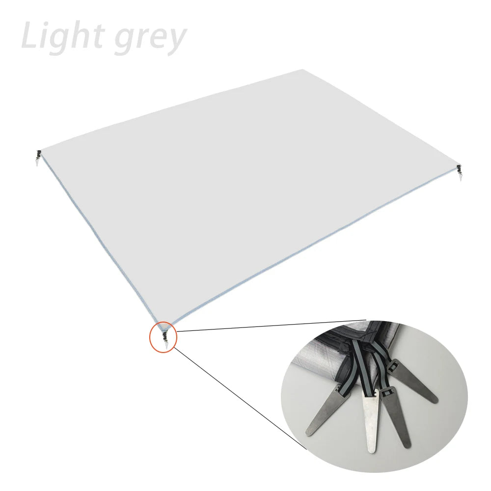 Tent Footprint Ultralight Pocket Picnic Mat with Windproof Stakes Outdoor Camping Portable Folding Waterproof Tent Ground Sheet
