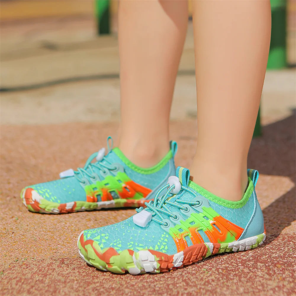Children Outdoor Water Shoes Barefoot Aqua Five Fingers Sock Swimming Breathable Hiking Wading Beach Outdoor Upstream Sneakers