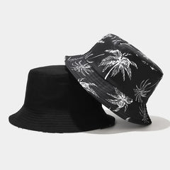 Spring/Summer Sun-Protect Hat Bob Women Fashion Print Bucket Hat Unisex Fisherman Hat Men's Leisure Basin Cap Outdoor Casual Cap