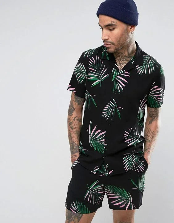 Hawaiian Shirt Sets 3D Printed Men's Casual Fashion Short Sleeves Shirts Oversized Beach Shorts Summer Streetwear Suits Clothing