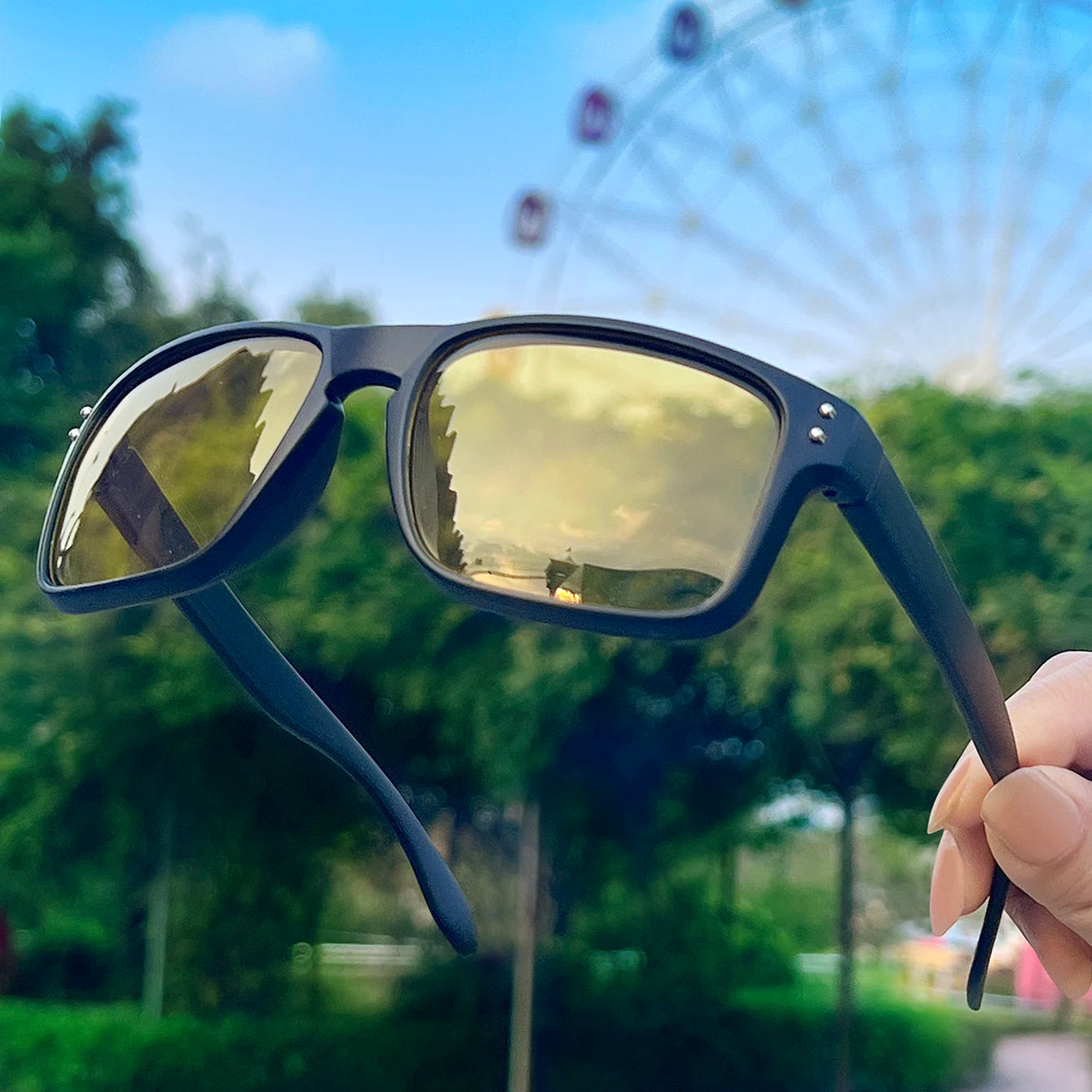 Luxury Square Vintage Polarized Cycling Sunglasses Men Women Fashion Travel Driving Fishing Sun Glasses Male Eyewear UV400