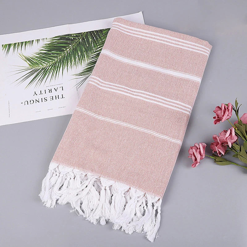 Turkish Beach Towel100x180cm100% Cotton Sand Free Quick Dry Swim Towel Extra Large Light Travel for Adults Beach Towel