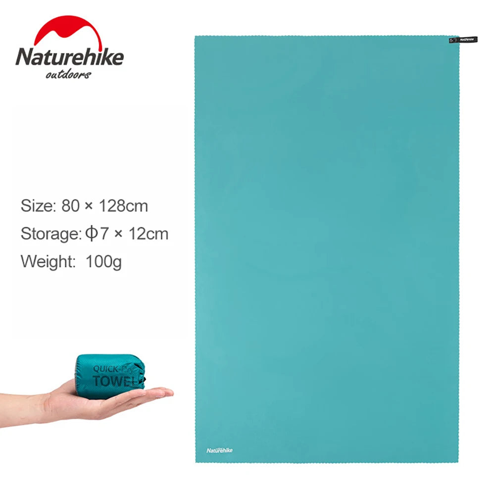Naturehike Quick Drying Absorbent Bath Towel, Backpacking Hiking, Swimming Towel Compact Travel, Breathable Beach Gym Yoga Towel
