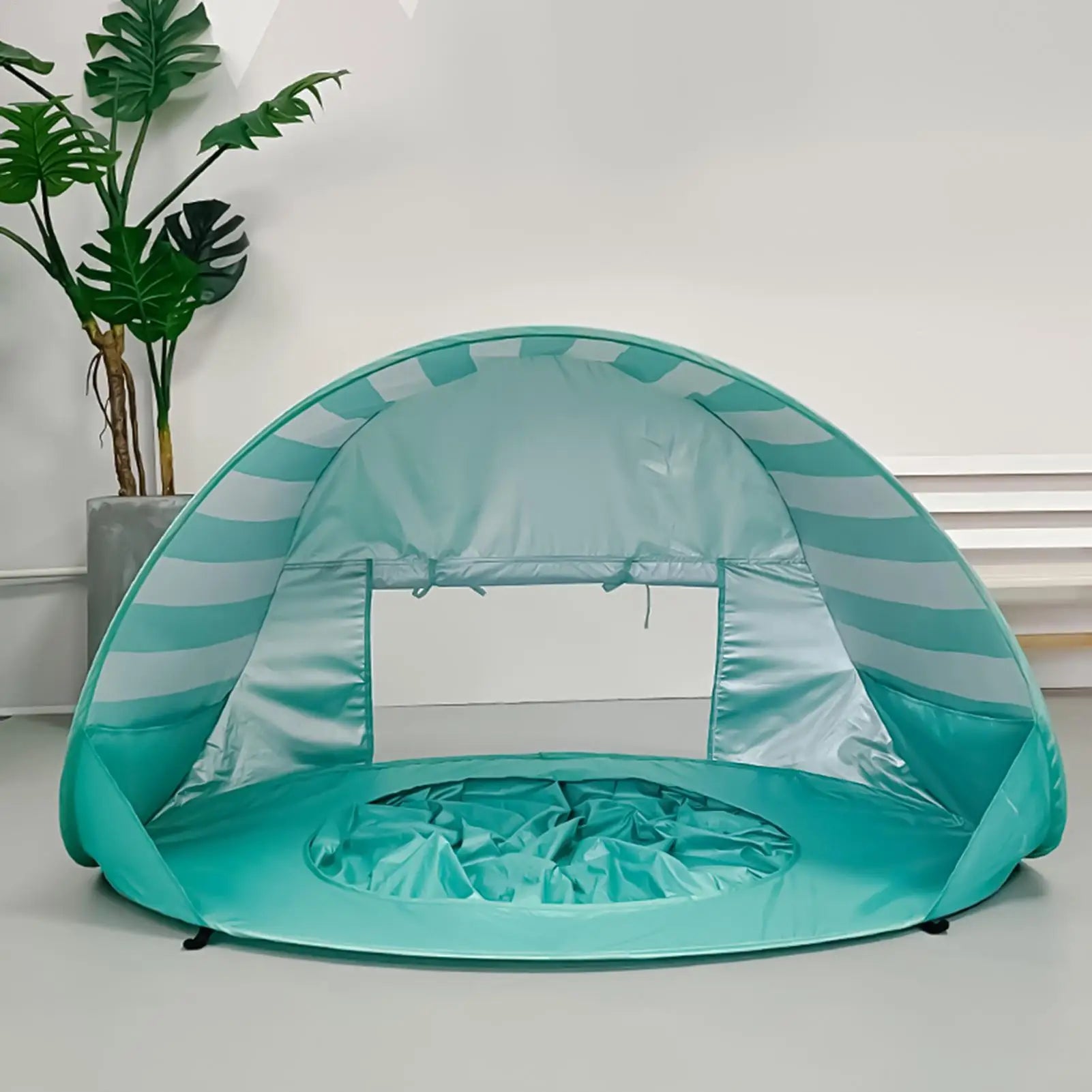 Beach Tent For Kids UV Protection Foldable With Mini Pool Outdoor Shade Tent For Vacation Traveling Camping Picnic Outdoor
