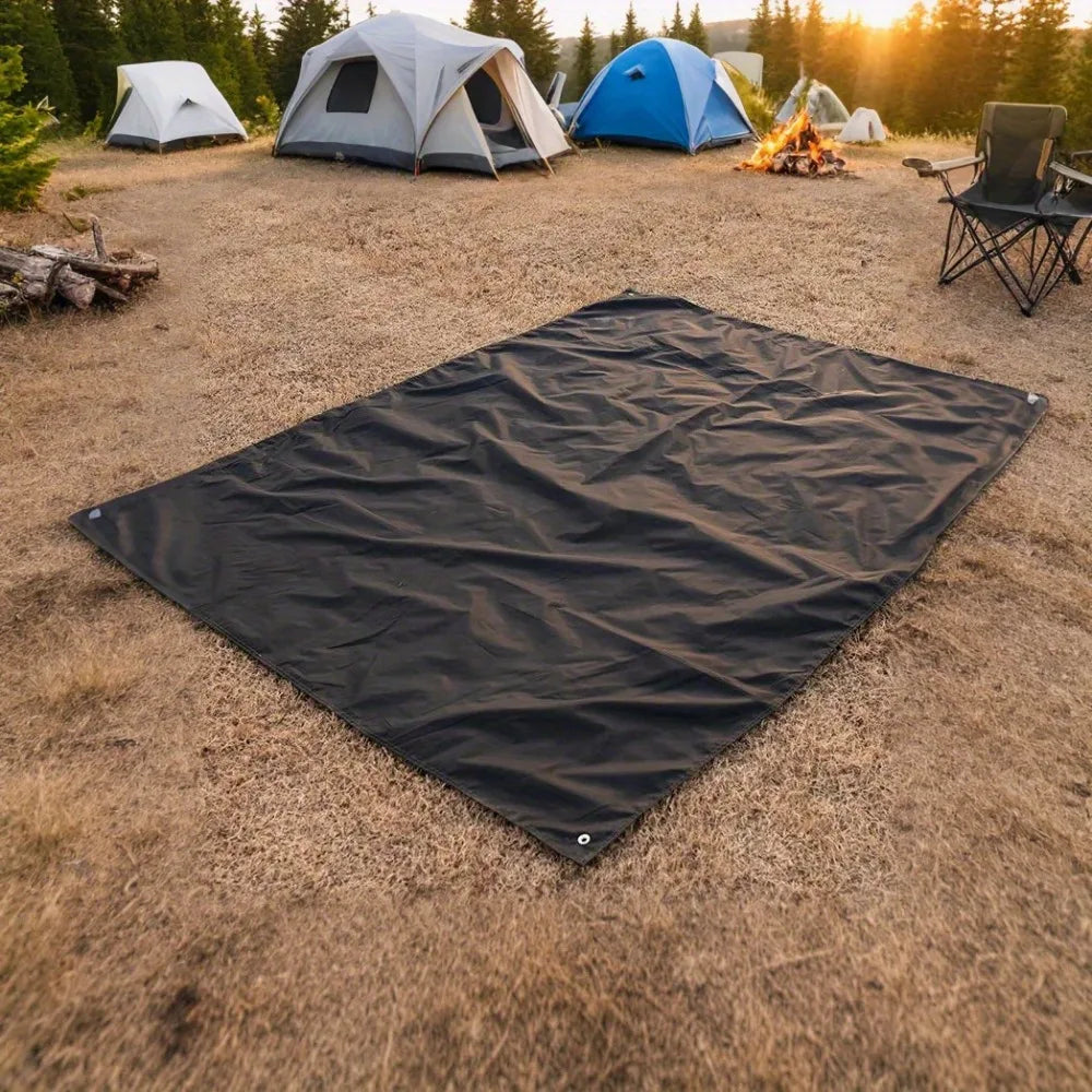 Thickened Non-Slip Outdoor Camping Mat, Heavy-Duty Oxford Ground Mat, Portable for Camping Hiking Beach Travel