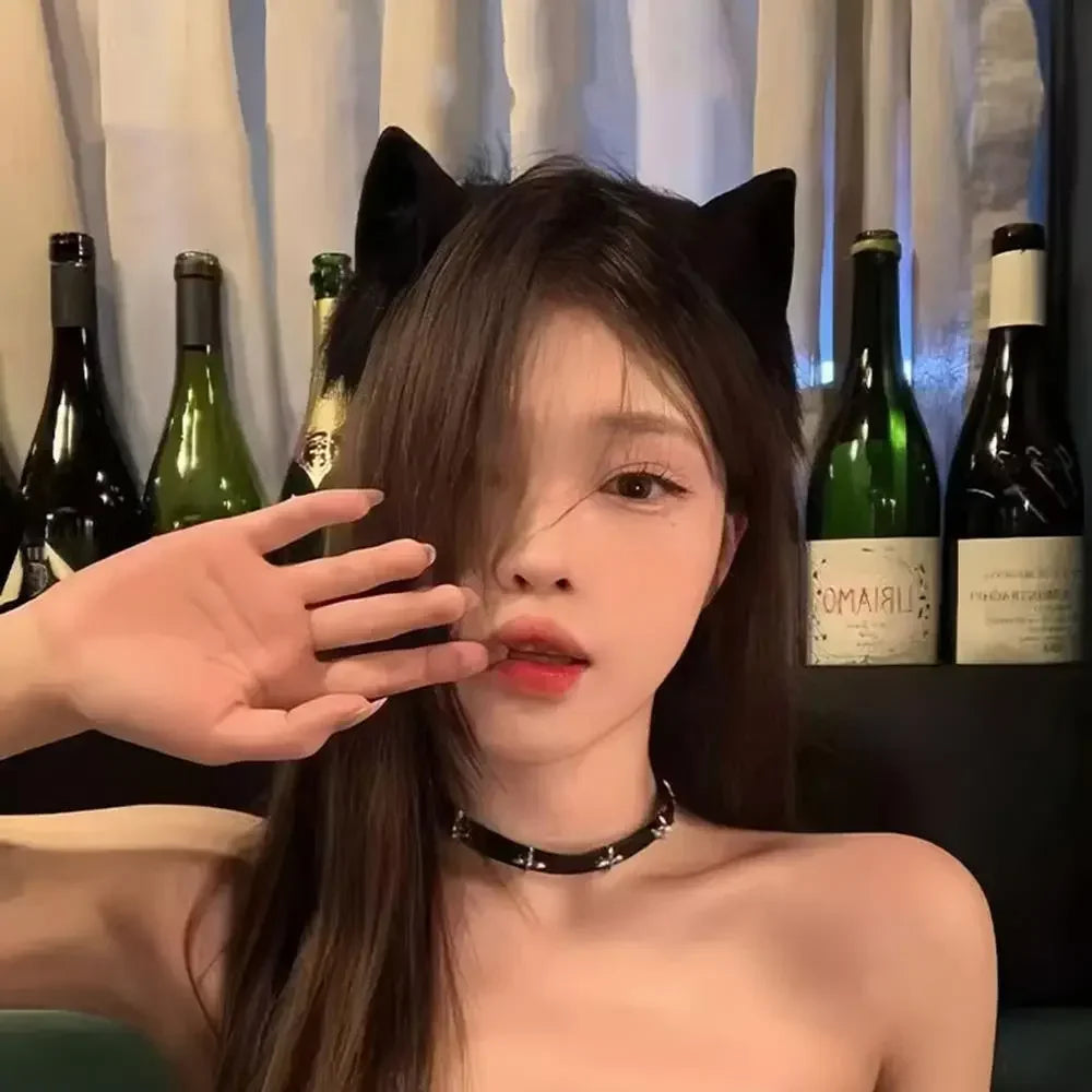 1PC Halloween Cat Ear Cosplay Headband For Women 2026 New Style Cute Hairband For Halloween Christmas Cosplay Party Costume