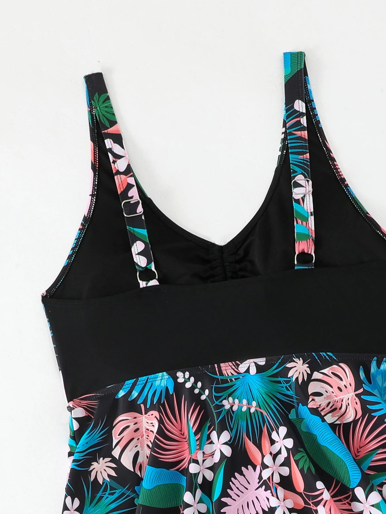 Swimsuit Women Leopard Large Plus Size Tankini 2 Pieces Swimwear Female Bathers Bathing Swimming Swim Suit Beach Dress 5XL