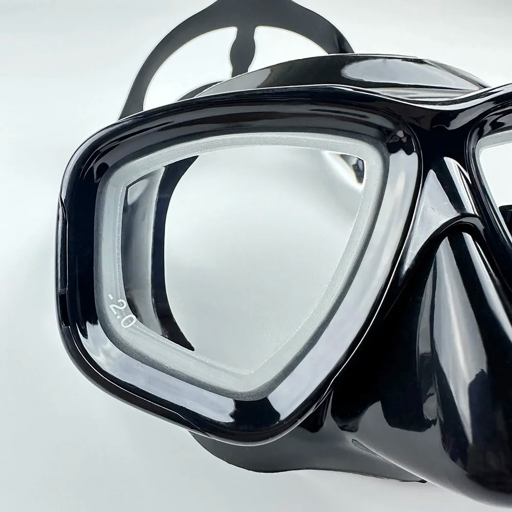 Diving Mask Optical Nearsighted Myopia Diving Glass Scuba Swimming Googles Tempered Glasses Short-Sighted Reading -1.0 to -9.0