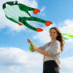 New High-Quality Huge 71Inch Single Line Frog Sports Beach Kite  Factory Outlet  Good Flying