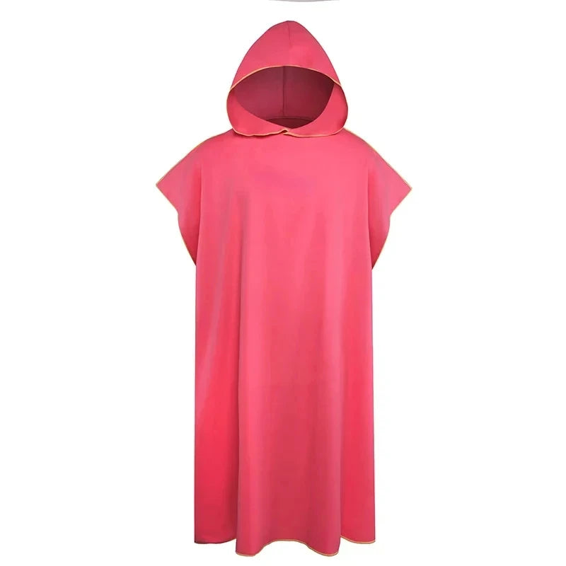 Quick Dry Changing Robe Hooded Absorbent Bathrobe Super Absorbent Bath Towel for Swimming Fitness Yoga Beach