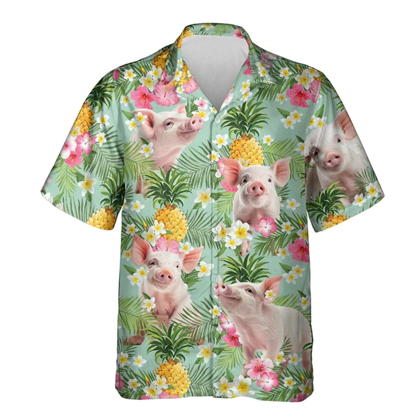 Kids Clothes Animal Children Clothes Blouse for Girls Short Sleeve T-Shirts Hawaiian Boys Clothes Print Children's T-Shirt Boy