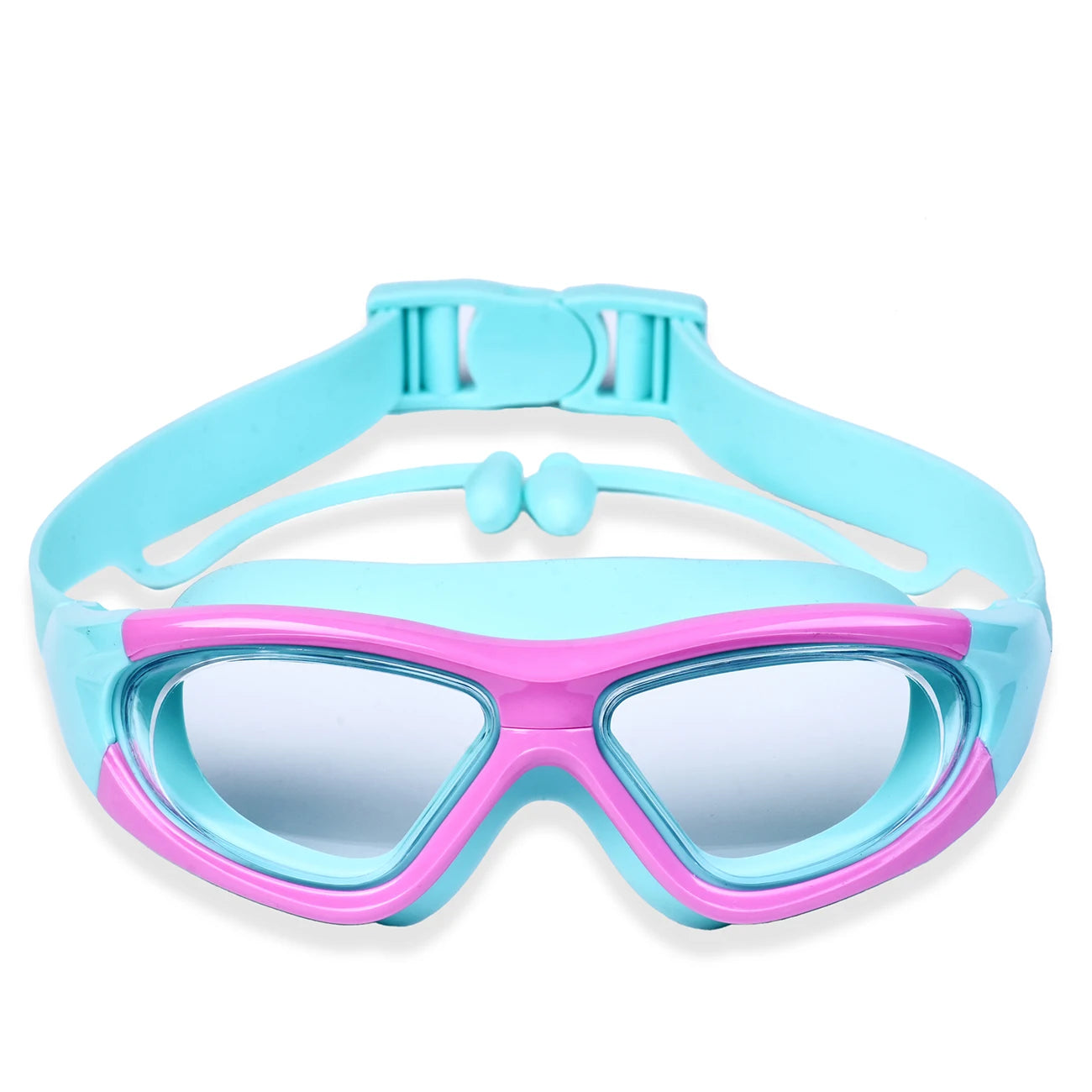 High-Definition Children's Swimming Goggles for Boys and Girls, Anti-Fog Swimming Goggles, Large-Frame Goggles, Comfortable Silicone Goggles