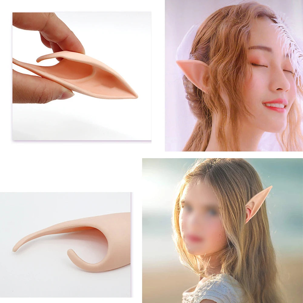 Vampire Teeth Fangs Fairy Butterfly Elf Ears False Teeth Cosplay Masquerade Costume Prop Horror Halloween Party Decoration Favor