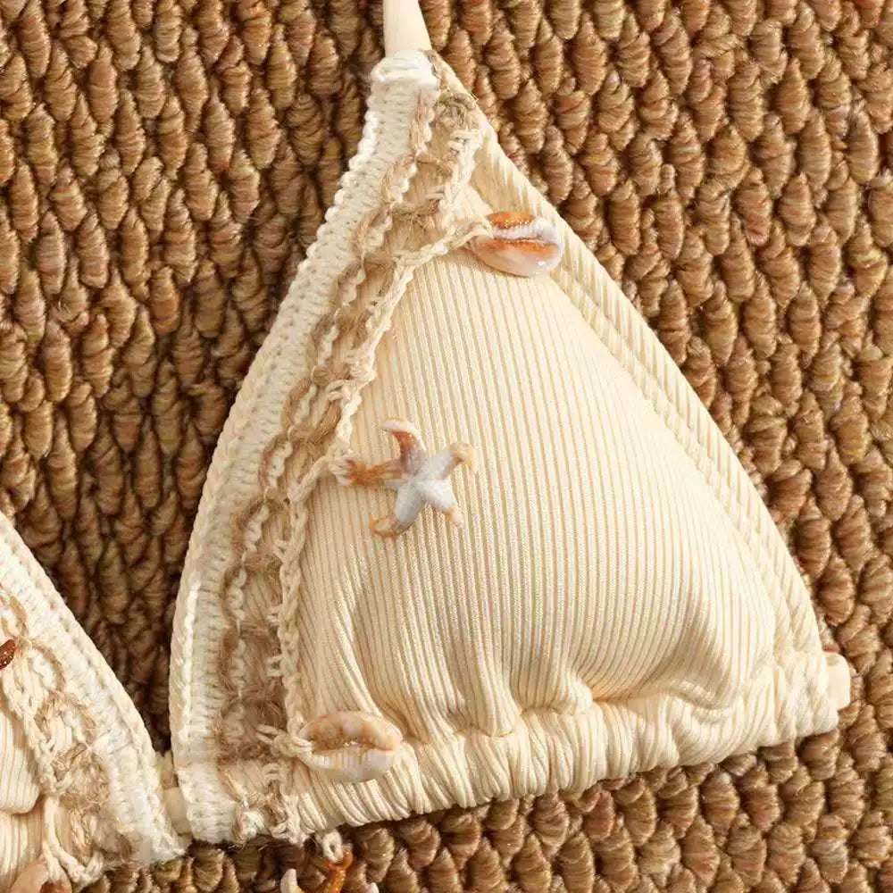 2026 Solid Girls Swimsuit Halter Triangle Bikinis Kids Swimwear Female Children's Bathers Bathing Swimming Swim Suit 8-12Y