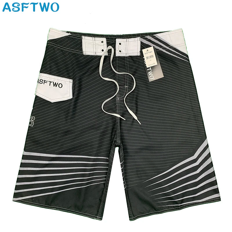 New Summer Men'S Board Casual Drawstring Pockets Shorts Beach Brand Short Surfing Bermudas Male Boardshorts Quick Dry For Sports