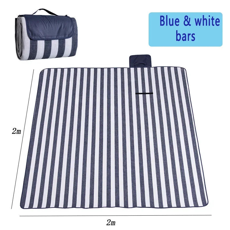 ZHUOHUA Waterproof Foldable Outdoor, Extra Large Picnic Blankets,Fashion Handy Tote,Beach Mat for Spring Summer Campingnkets