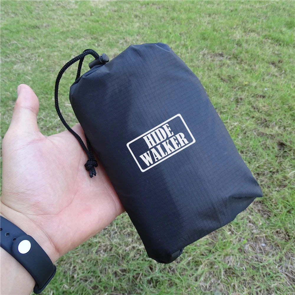 Tent Footprint Ultralight Pocket Picnic Mat with Windproof Stakes Outdoor Camping Portable Folding Waterproof Tent Ground Sheet
