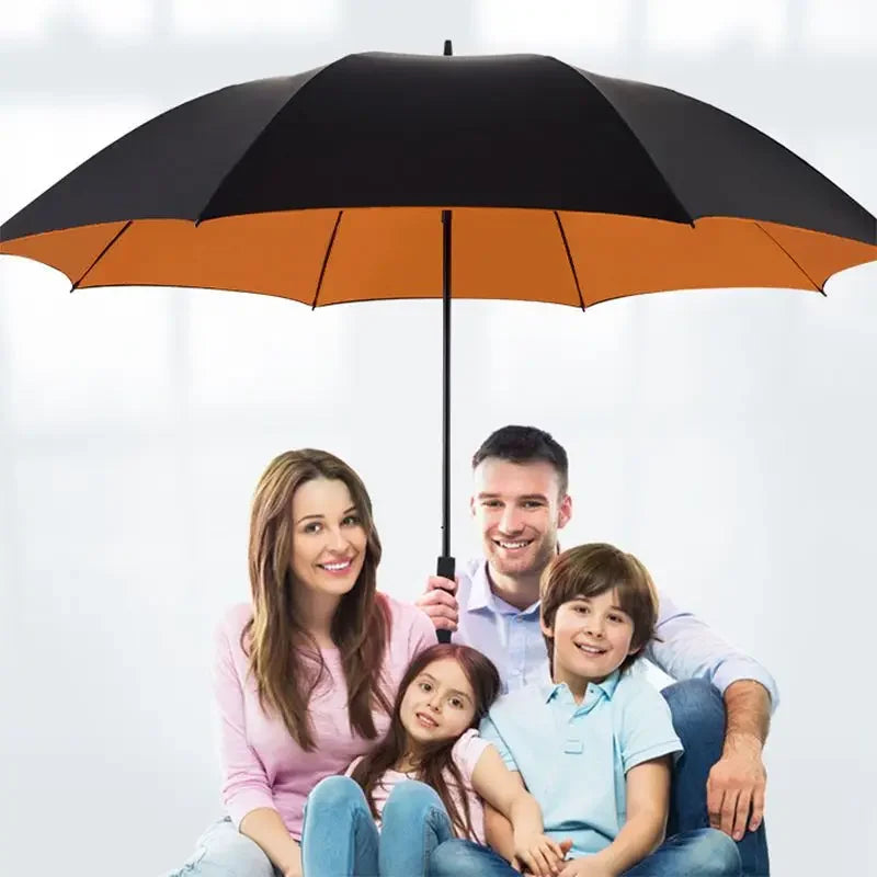 185CM Large Golf Umbrella Male Manual Long Handle Resistant UV Protection Parasol Shade Travel Beach Umbrella Windproof Strong