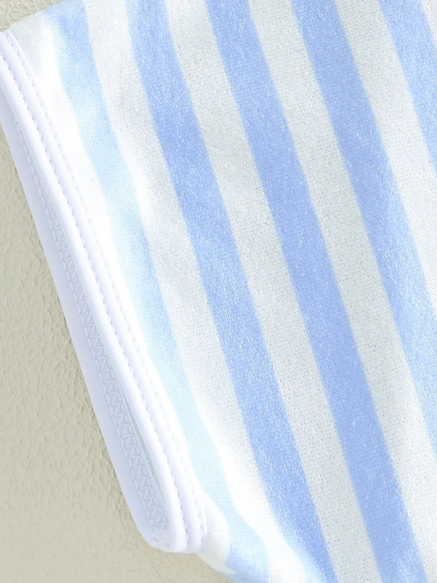 1-6Y Kids Swimwear Cover-ups Striped Zip Up Short Sleeve Hooded Robe Shawl for Beach Pool for Boys Girls Swimsuits
