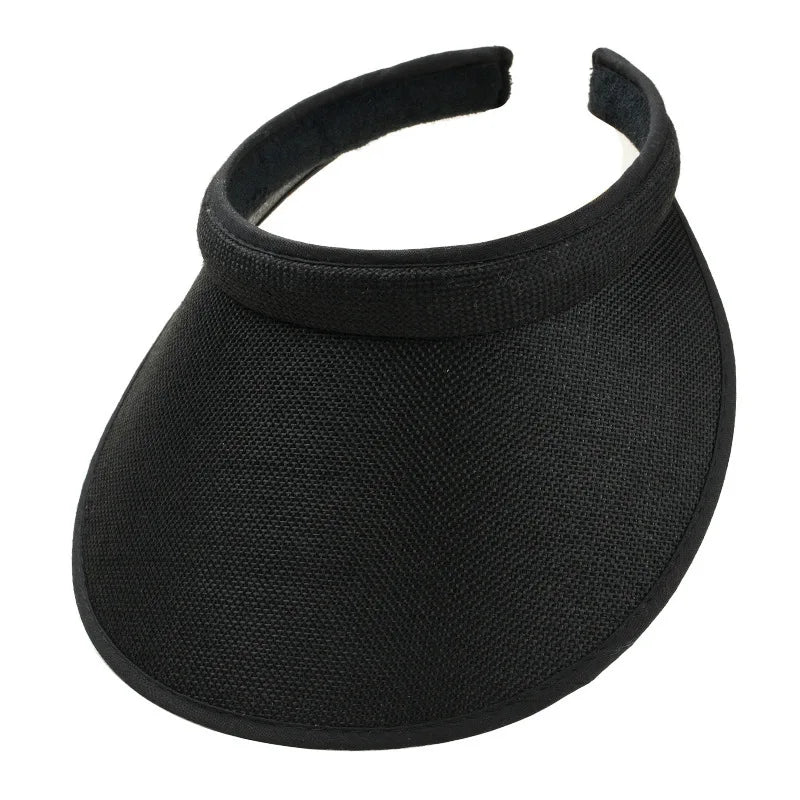 Women's Summer Sun Hat Wide Brim Beach Outdoor Travel Foldable Multi-function Straw Cap Visor Suncap Portable