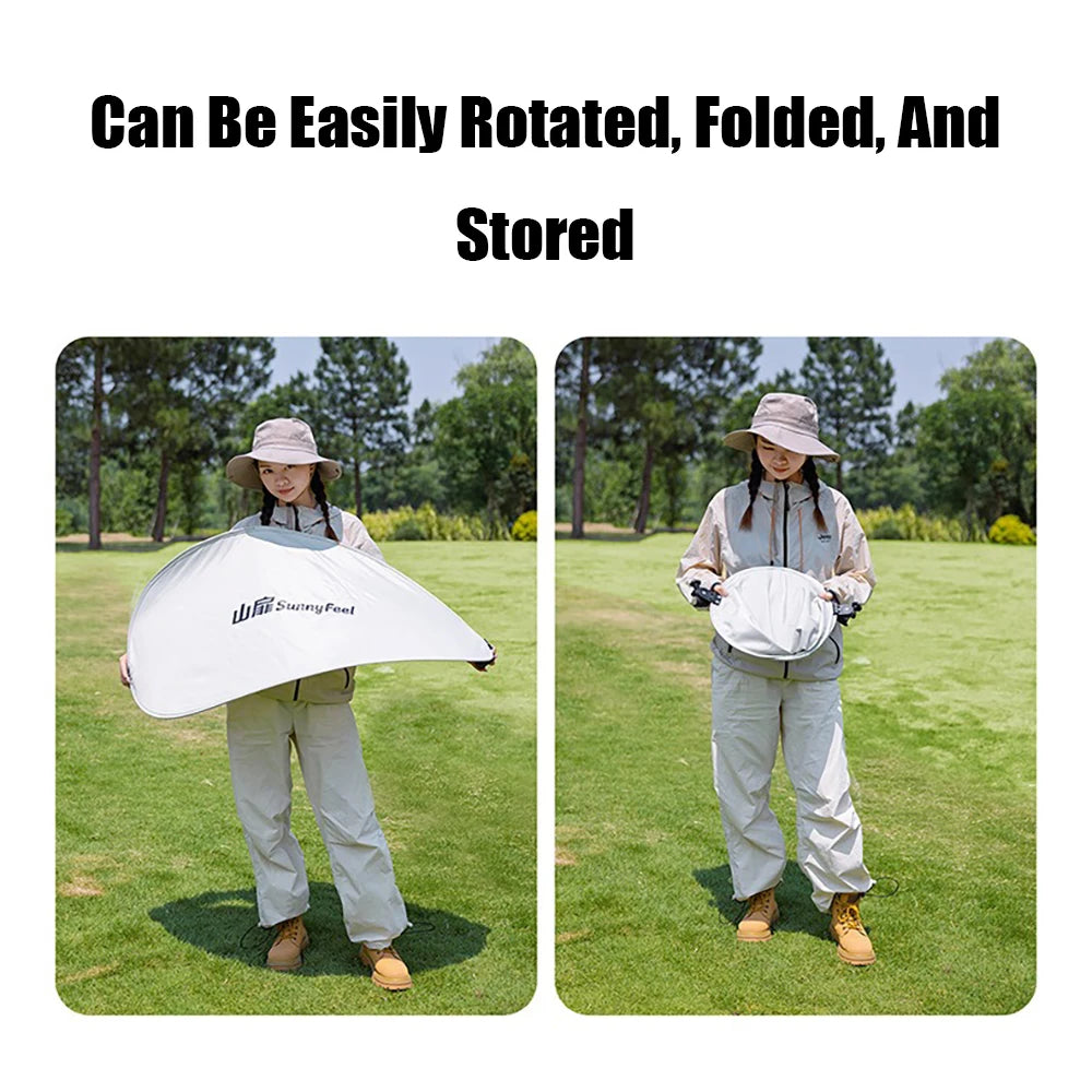 Mini Folding Outdoor Beach Chair Sunshade Lightweight Portable Camping Shelter Shade Tent Outdoor Camping Accessories