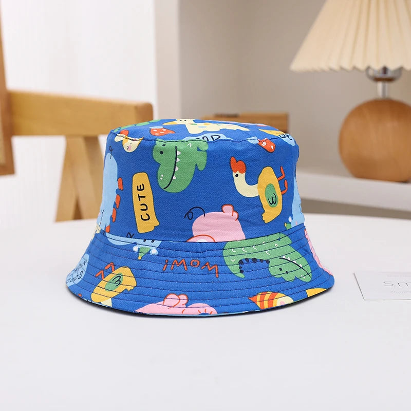 New Panama Summer Baby Sun Hat for Girls and Boys Beach Sun Cap Cartoon Autumn Kids Fisherman's Cap Outdoor Baby Bucket Hat