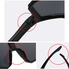 2025 New Arrival Fashion Outdoor Kids Glasses Square Frame Cycling Sunglasses Windproof UV Resistant Plastic Eyewears