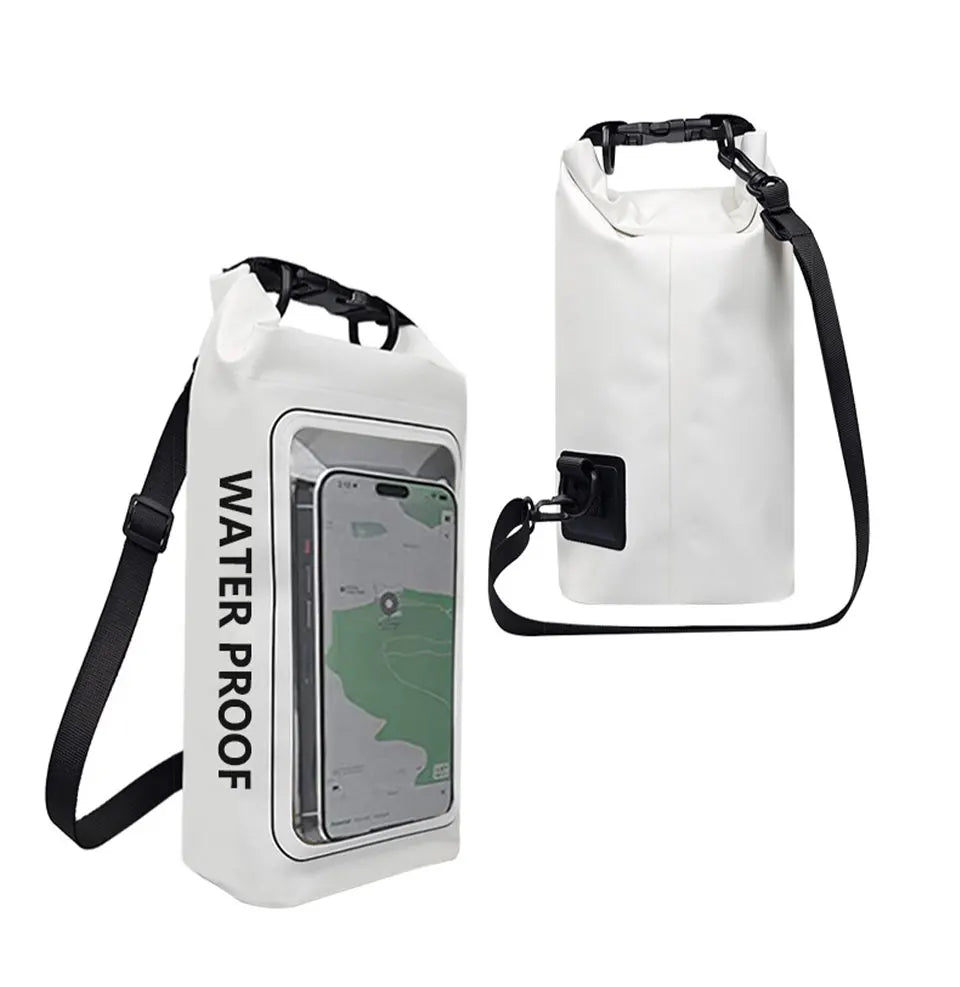 2L/5L Waterproof Dry Bag Touch Screen Swimming Waterproof PVC Bag Rafting Floating Outdoor Sport Bag Surfboard Kayak Storage Bag
