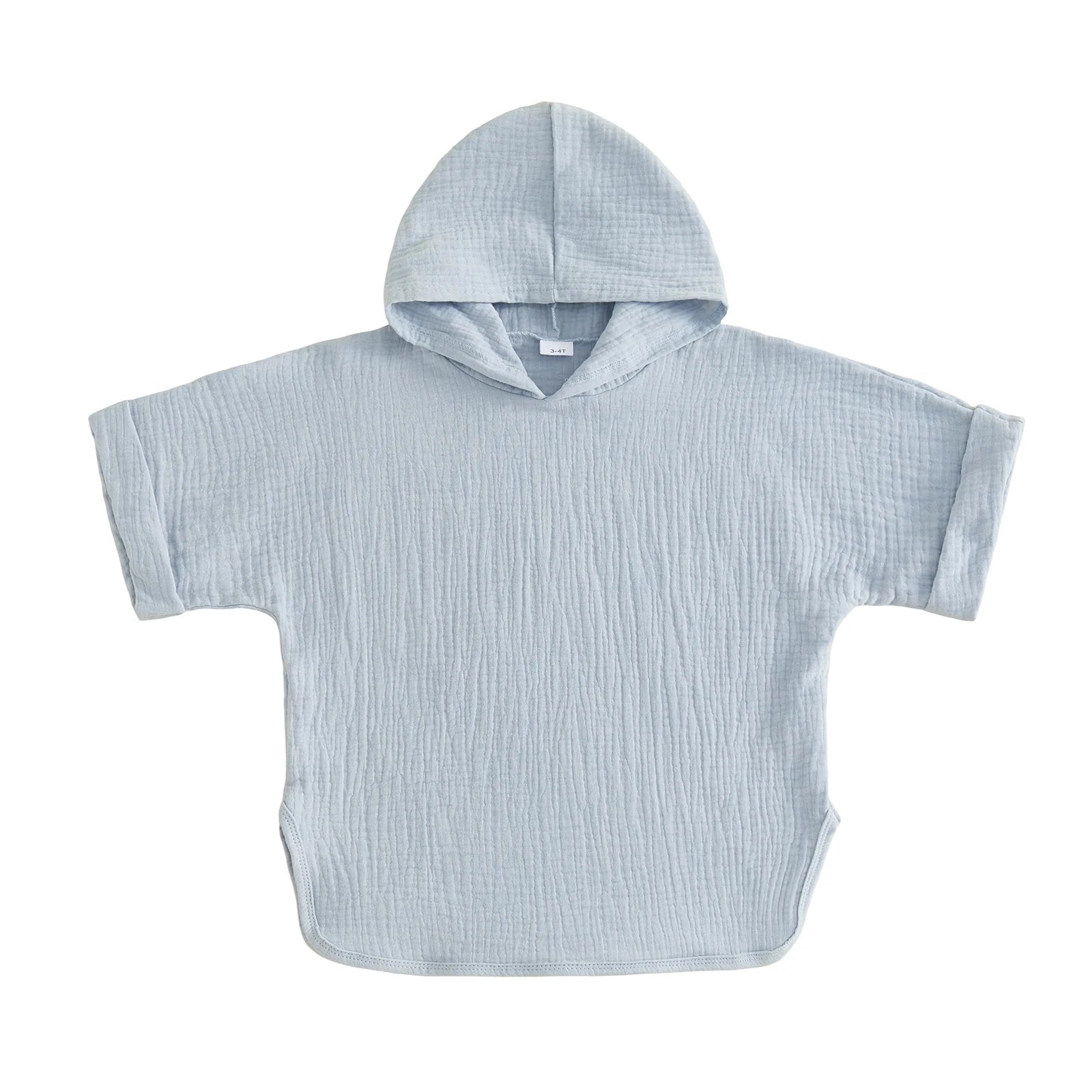 Suefunskry Kids Swim Cover-up, Toddler Hooded Bath Towel Solid Color Beach Clothes for Girls Boys