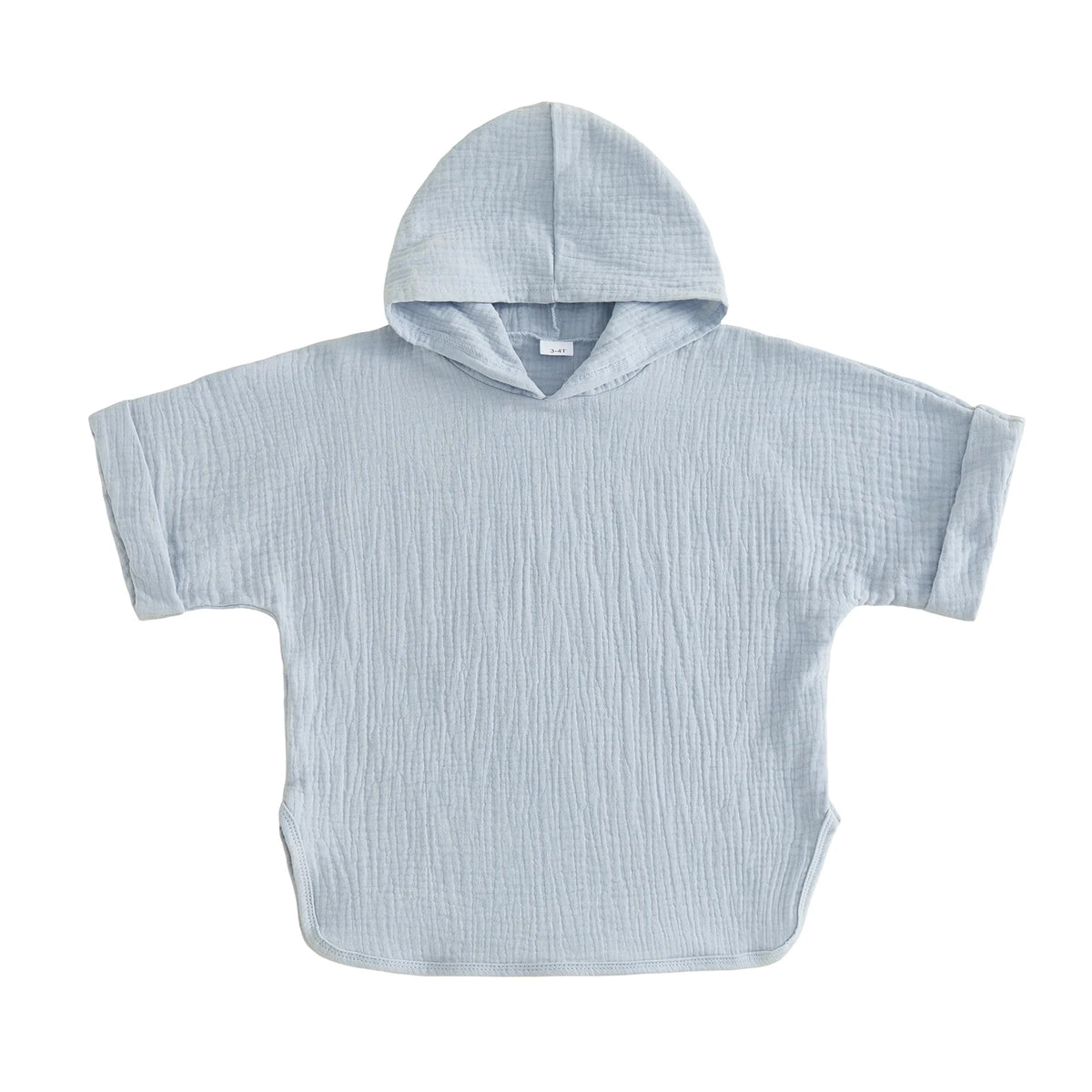 Suefunskry Kids Swim Cover-up, Toddler Hooded Bath Towel Solid Color Beach Clothes for Girls Boys