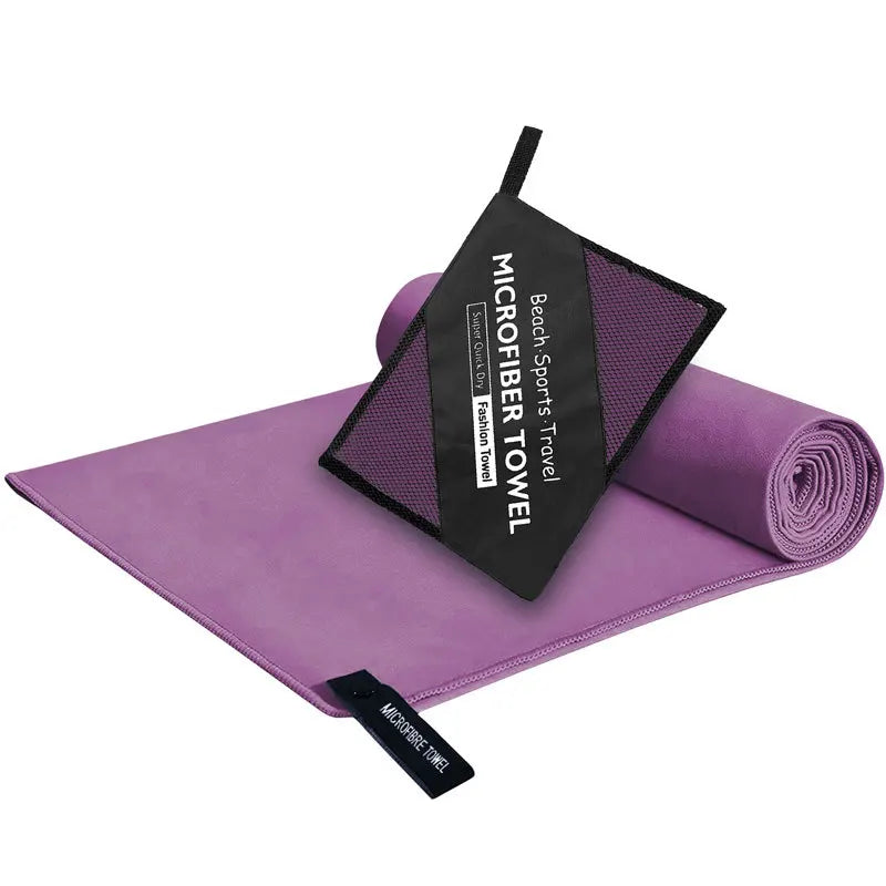 6 Sizes Premium High Quality Microfiber Towel Ultra Absorbent Quick Dry Portable Bag Gym Yoga Beach Camping Travel Lightweight