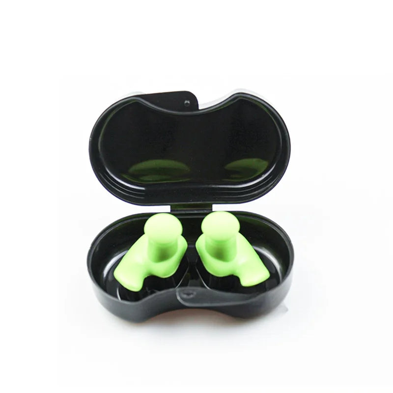 DIZETION Swimming Earplugs Waterproof Reusable Silicone Ear Plugs Diving Plugs For Water Surf Showering Bathing Accessories