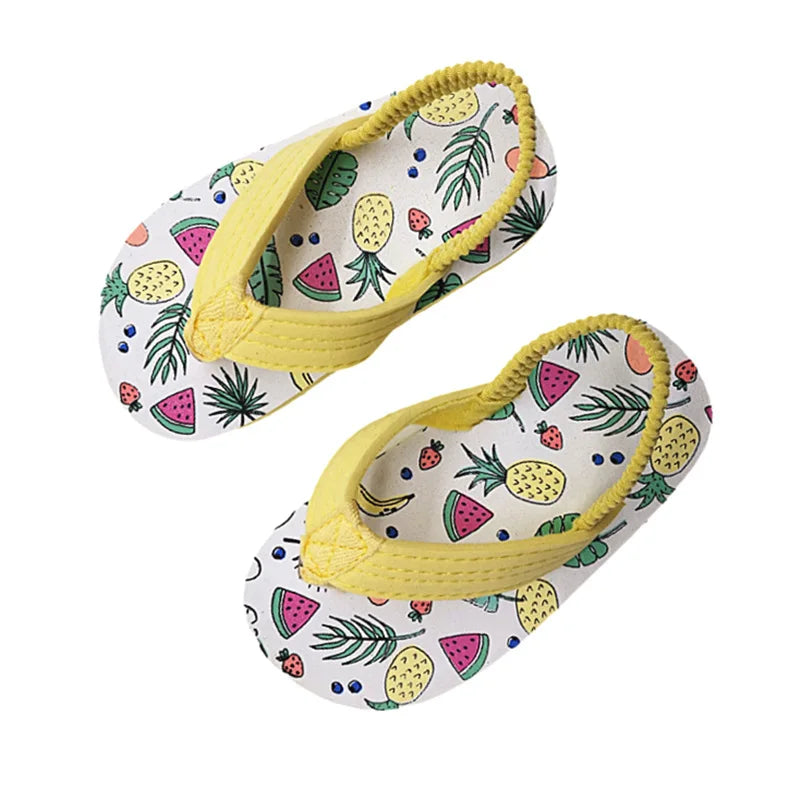 Casual Boys Girls Sandals Children Kids Shoes Rubber Breathable Soft Open Toe Beach Sandals Cute Summer Flip Flops Shoes