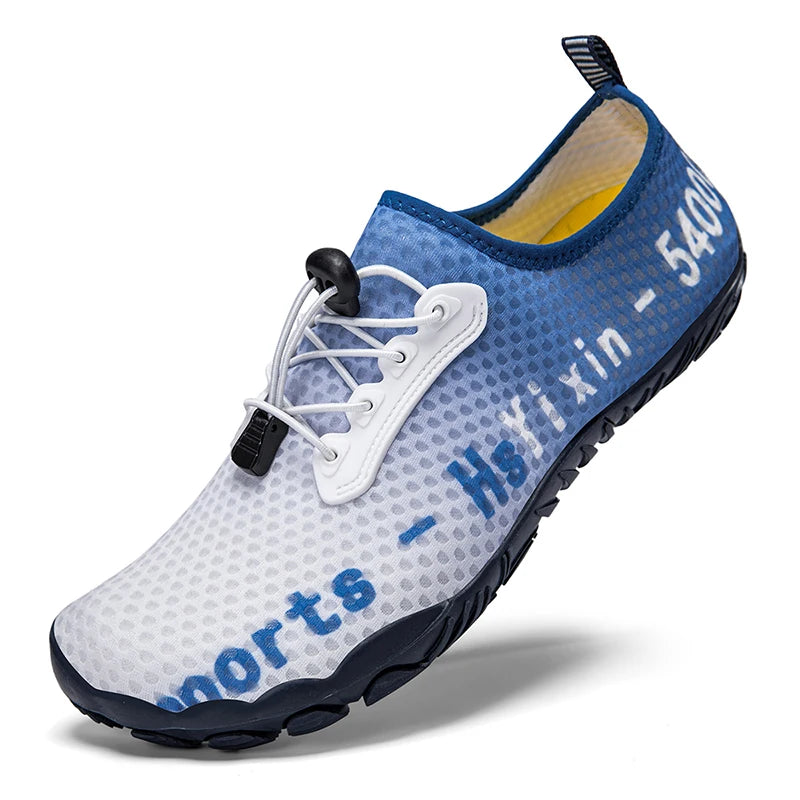 Breathable Boys and Girls Aqua Shoes Anti-Bump Toe Drainage Design Outdoor Hiking and Wading Water Shoes Barefoot Shoes