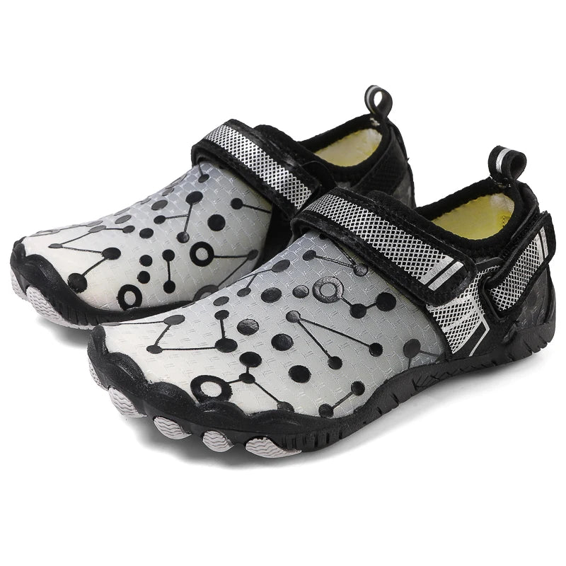 Water Shoes Children's Beach Shoes Quick-Drying Breathable Barefoot Swimming Water Shoes Outdoor Sneakers River Slippers Water S