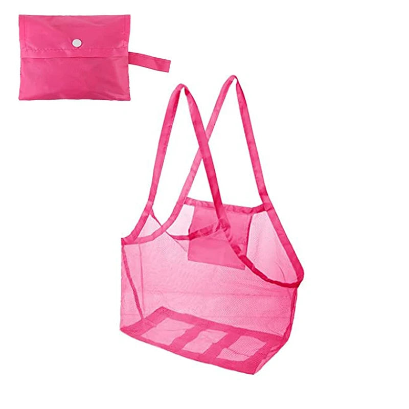 Children Sand Away Protable Mesh Bag Kids Toys Storage Bags Swimming Large Beach Bag for Towels Women Cosmetic Makeup Bag сумка
