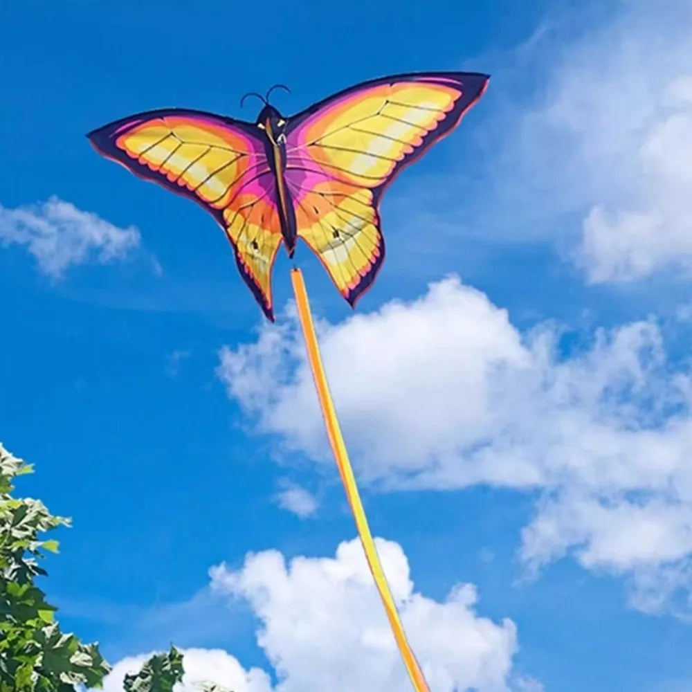 New Easy to Fly Colorful Kite Steering Good Flying 3D Kite Beautiful 100 Meter Kite String Children's Kite Kid & Adult