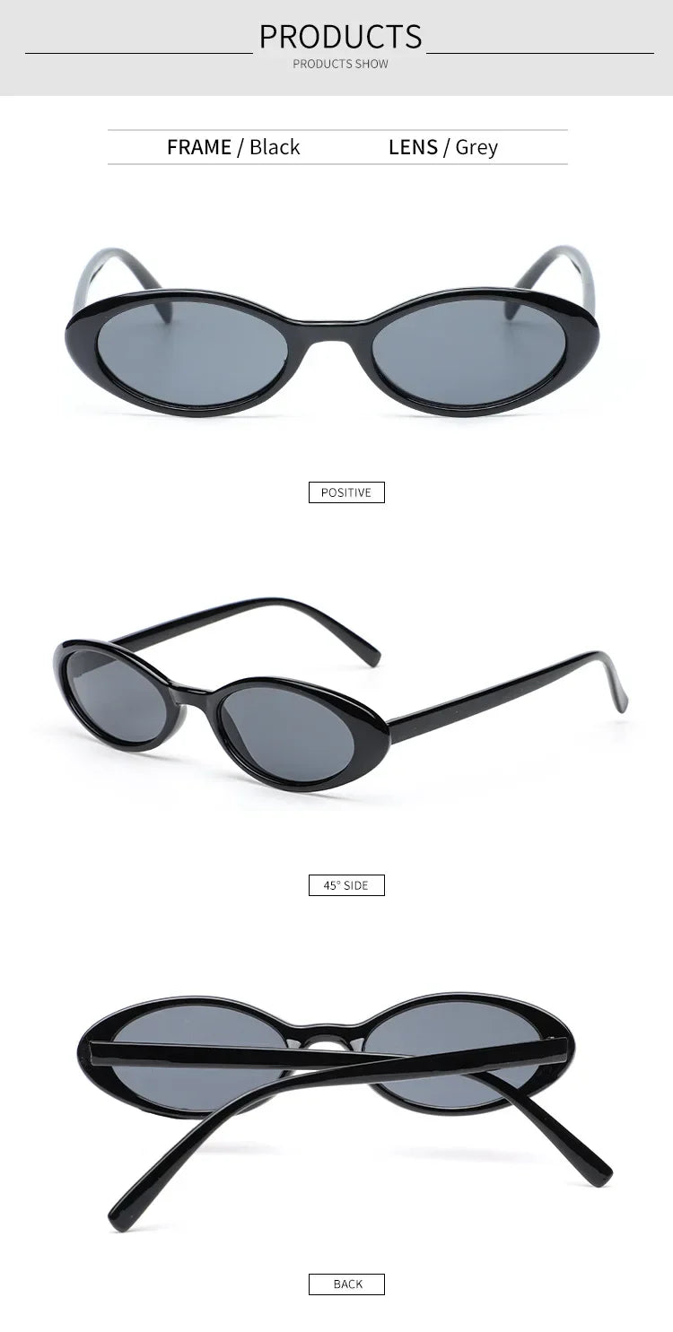 Sexy Small Oval Women's Sunglasses New Fashion Leopard Brown Hot Sun Glasses Female Retro Colorful Shade Eyeglass
