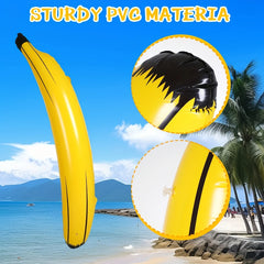 1pc Inflatable Banana  60cm/180cm Fake Banana  Fruit Props Inflatable Toys Bachelorette Party Games Toss Ring Toy