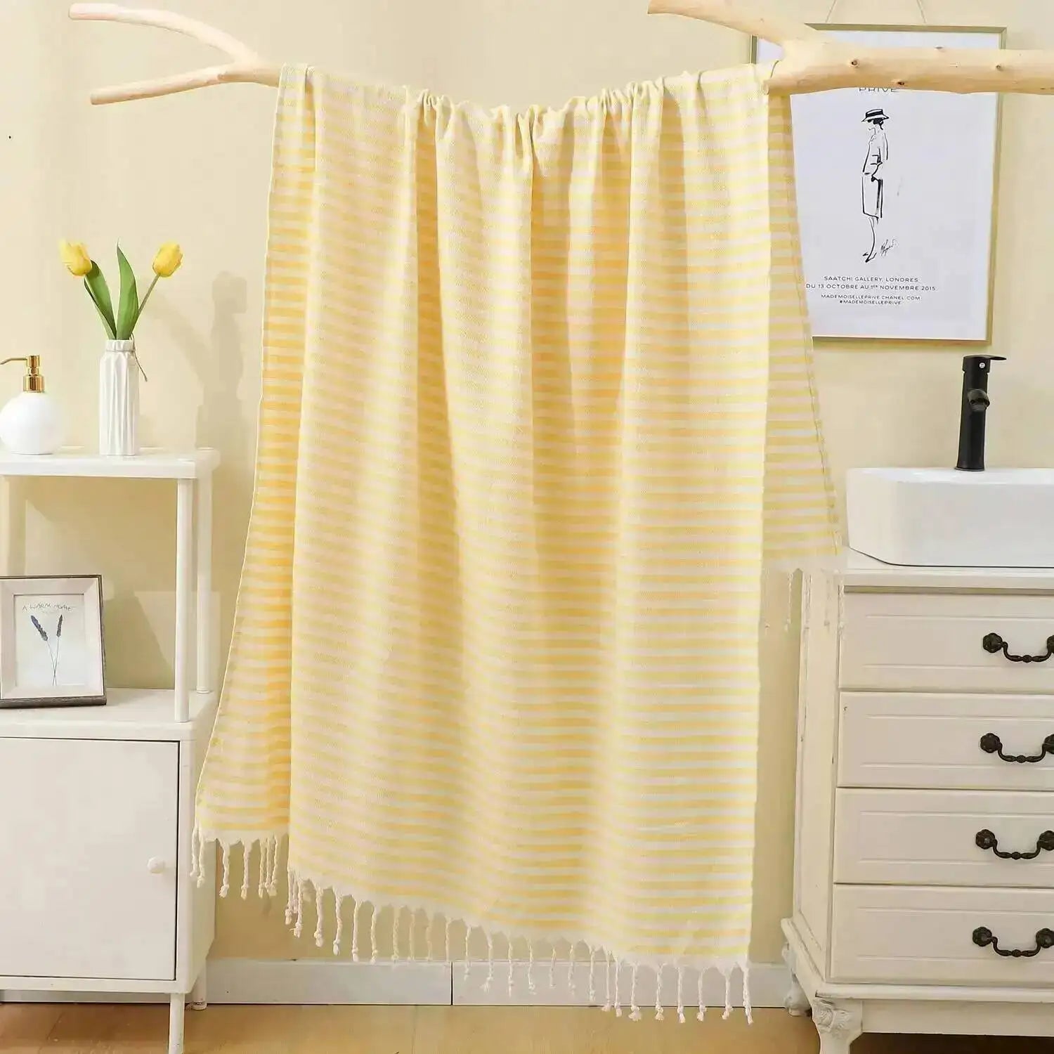 100x180CM Cotton Turkish Beach Towel Sauna Spa Gym Sports Fitness Fringed Bath Towel Shawl Scarf Sang Travel Blanket