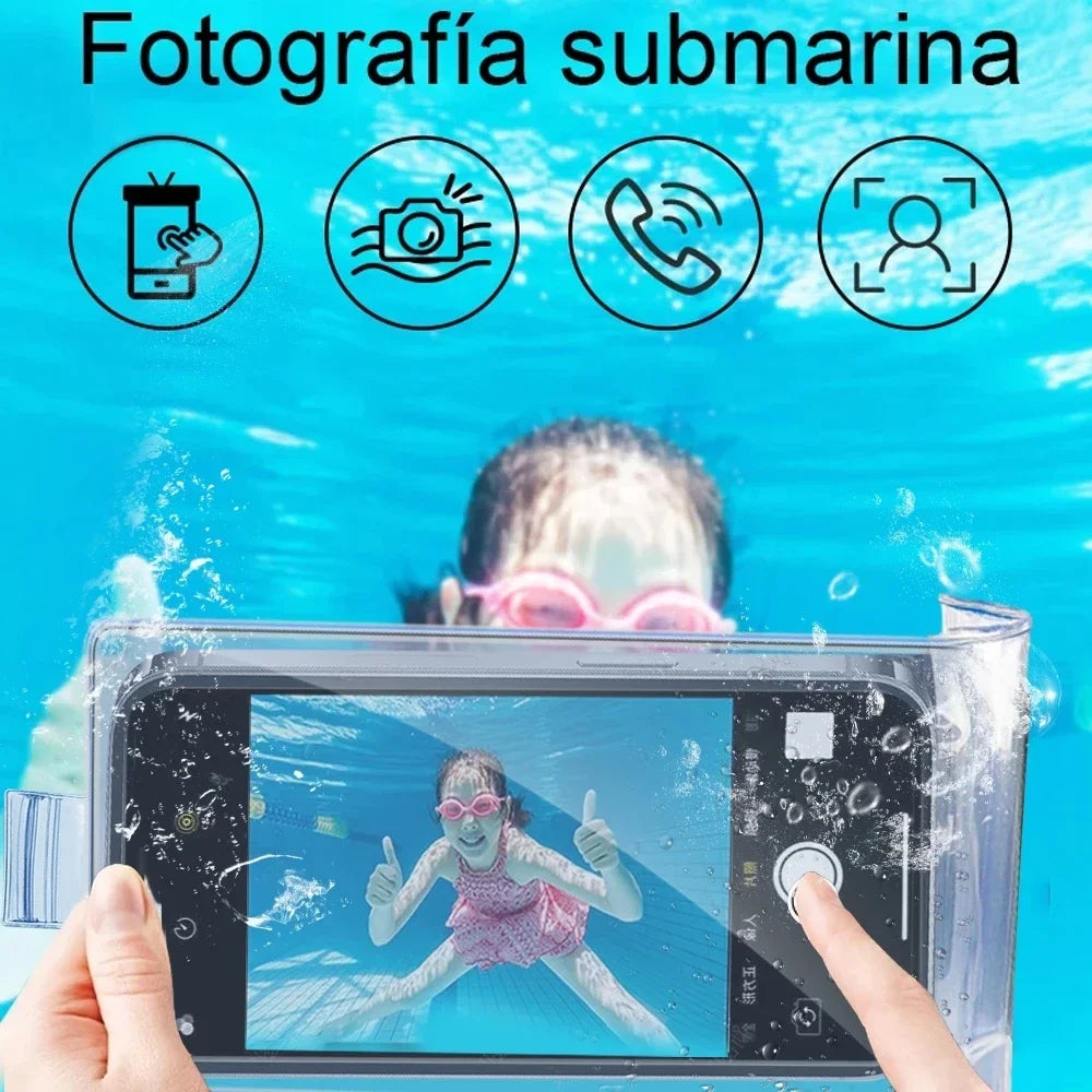 Underwater Waterproof Bag Transparent Mobile Phones Pouch Bags Universal Summer Swimming Phone Protector Case for iPhone Samsung