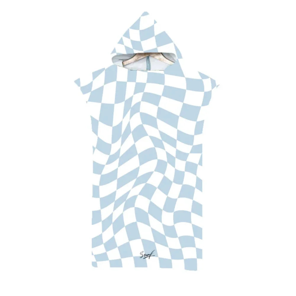 Adult Kids Beach Towel Quick Dry Hooded Cloak Children Women Large Bath Towels Sand Free Poncho Bathrobe For Summer Swim Surf