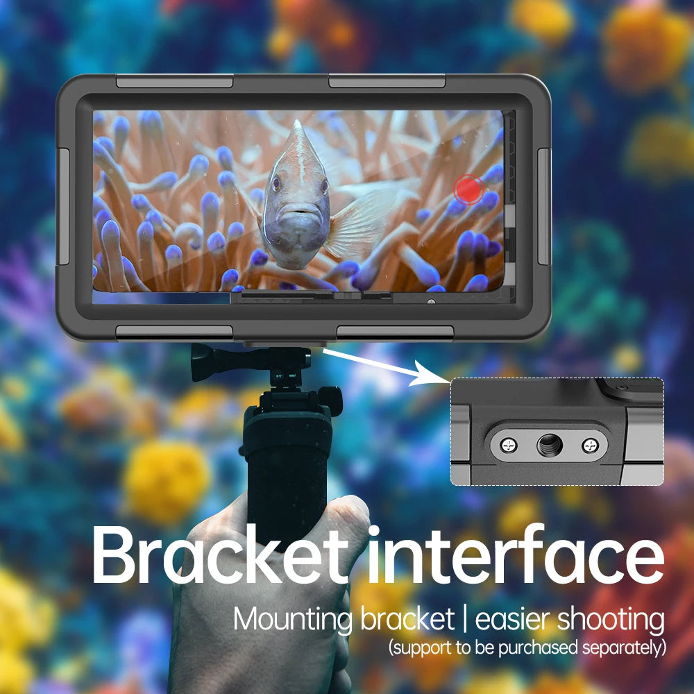 New Multifunctional Durable Waterproof 15m /50Ft Universal 6.9inch Waterproof Phone Case Underwater Photography Ip68 Professional Diving Suitable for Iphone/Samsung/Xiaomi/Huawei/Google