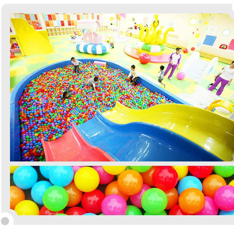 HOMEFISH 100PCS Outdoor Sport Ball Colorful Soft Water Swim Pool Ocean Wave Ball Baby Eco-Friendly Stress Air Ball Tent Toys
